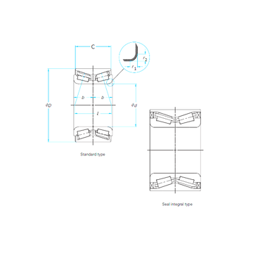 FW308 FAG Thrust Roller Bearings