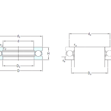 51105 SKF Thrust Ball Bearings