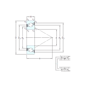 BS 260 /S 7P62U SNFA Thrust Ball Bearings