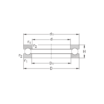 51308 NKE Thrust Ball Bearings