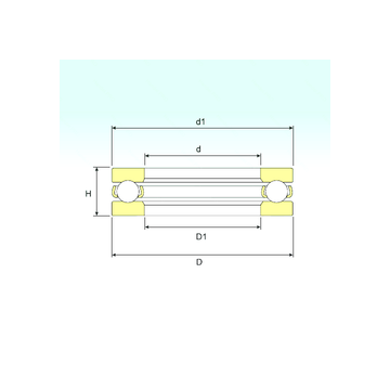 51268 M ISB Thrust Ball Bearings