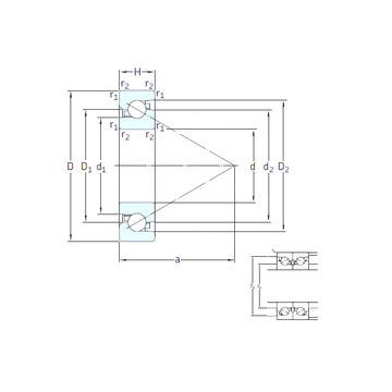 BS 40/90 7P62U SNFA Thrust Ball Bearings