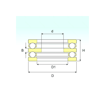 52212 ISB Thrust Ball Bearings