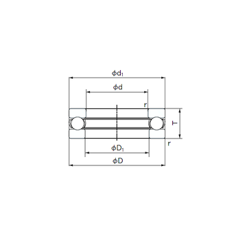 O-22 NACHI Thrust Ball Bearings