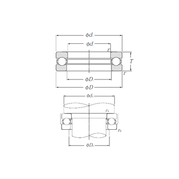 51414 NTN Thrust Ball Bearings