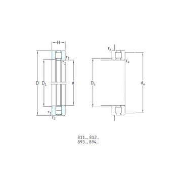 81207TN SKF Thrust Roller Bearings