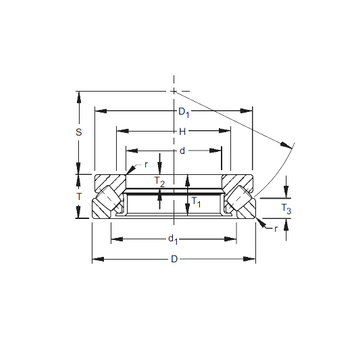 29496EM Timken Thrust Roller Bearings