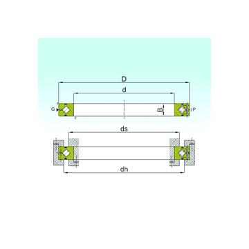 CRBH 14025 A ISB Thrust Roller Bearings