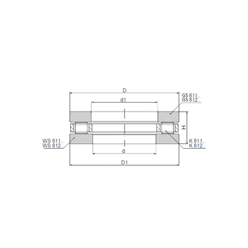 81111 ISO Thrust Roller Bearings