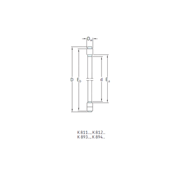 K81208TN SKF Thrust Roller Bearings