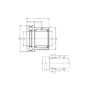 NKX50 NTN Complex Bearings