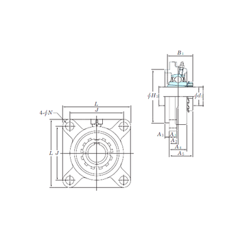 UKFS317 KOYO Bearing Units