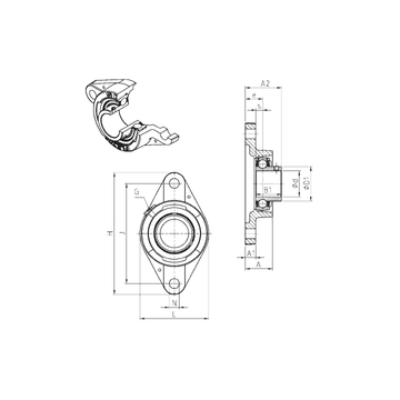 USFLE205 SNR Bearing Units