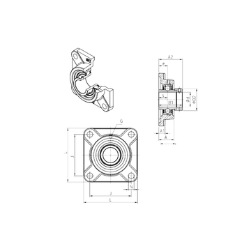 EXF206 SNR Bearing Units