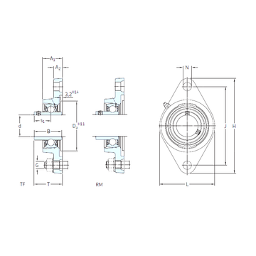 FYTJ 1.1/2 TF SKF Bearing Units