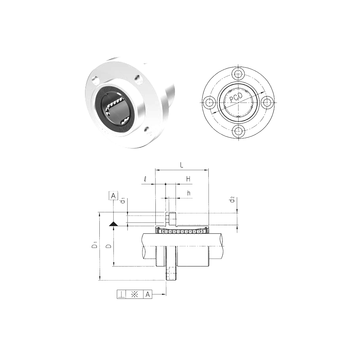 LMFP6UU Samick Linear Bearings