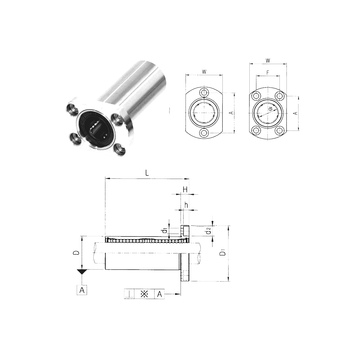 LMH13LUU Samick Linear Bearings