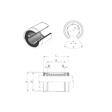 LM16UUOP Samick Linear Bearings