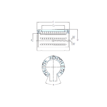 LBCF 16 A SKF Linear Bearings