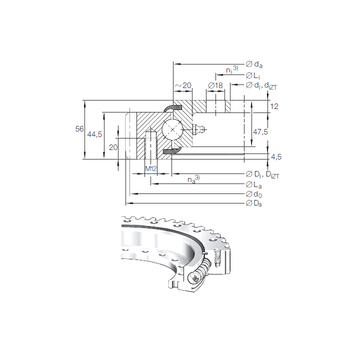 VLA 20 0544 N INA Thrust Ball Bearings