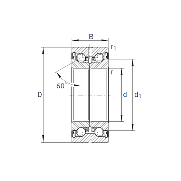 ZKLN1034-2RS-PE INA Thrust Ball Bearings