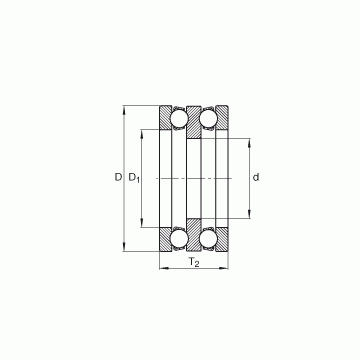 195X03 INA Thrust Ball Bearings