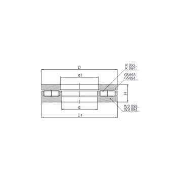 89413 CX Thrust Roller Bearings