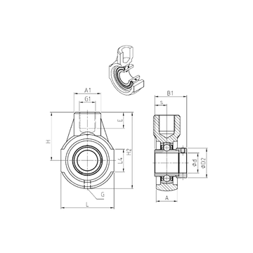 EXEHE203 SNR Bearing Units