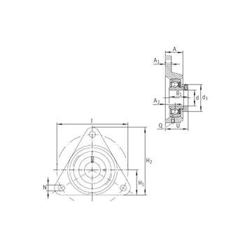 PCFTR35 INA Bearing Units