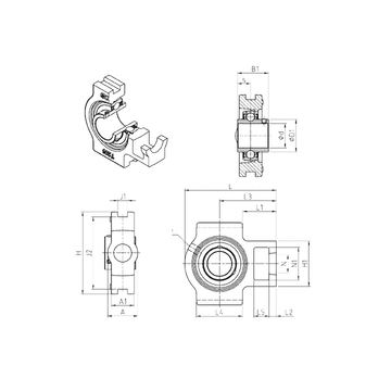 UCT203 SNR Bearing Units