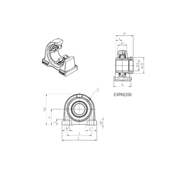 EXPAE207 SNR Bearing Units