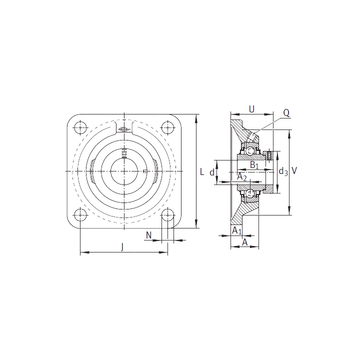 RCJ25-N-FA125 INA Bearing Units