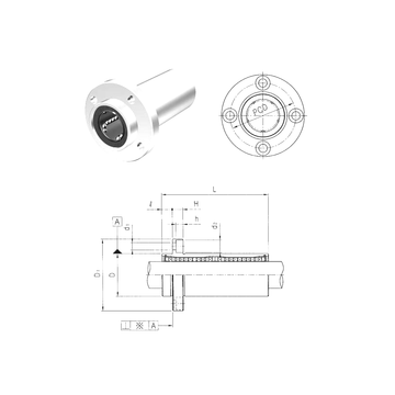 LMFP20LUU Samick Linear Bearings