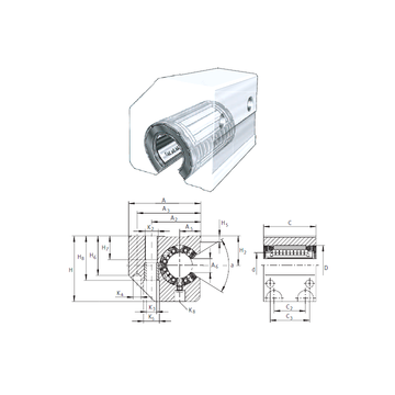 KGSC50-PP-AS INA Linear Bearings