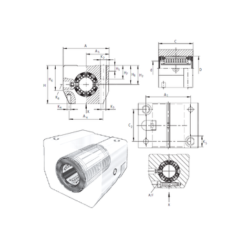 KGSNS50-PP-AS INA Linear Bearings